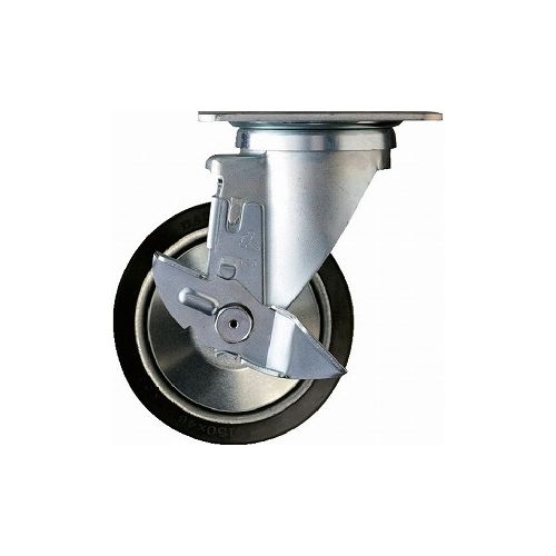 ハンマー 520型自在SP付焼入レ金具ゴム車 513YS-RB150 ハンマーキャスター(株) キャスター プレート式ゴム車(代引不可)【送料無料】