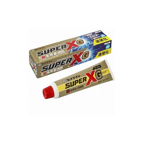 セメダイン スーパーXゴールド クリア 135ml箱 (速硬化)(一般用) AX-015 AX-015 セメダイン(株) 接着剤..