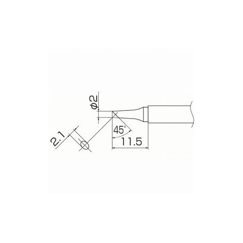 白光 コテ先 2BC型 T13-BC2 白光(株) はんだ用品 ステーション型はんだこて(代引不可)