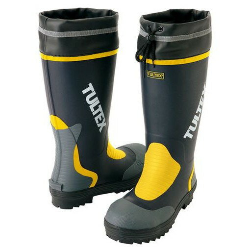 アイトス 安全ゴム長靴 ネイビーXイエロー 26.0 AZ470200826.0 保護具 保護具 安全靴 作業靴 長靴(代引..