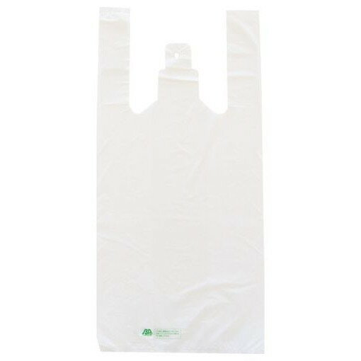 TRUSCO バイオマスプラスチック配合レジ袋 8/25号 (340X250mm)乳白 100枚入 BSB825W 清掃 衛生用品 清..