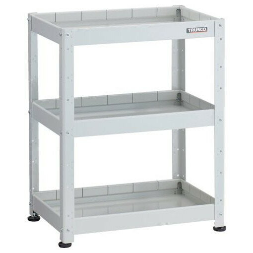 TRUSCO 小型物品棚 バーディワゴン固定型 600X400 深3段 ホワイト BDWR963F3W 物流 保管用品 物流 保管用品 ツールワゴン スチール製ワゴン(ボルトタイプ)(代引不可)【送料無料】