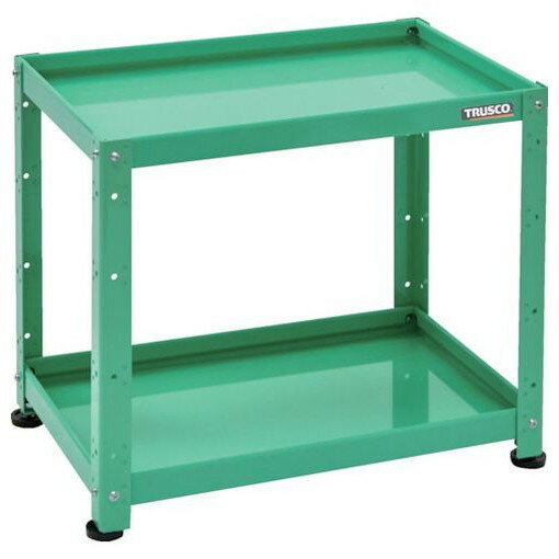 TRUSCO 小型物品棚 バーディワゴン固定型 600X400 2段 ヤンググリーン BDWR662YG 物流 保管用品 物流 保管用品 ツールワゴン スチール製ワゴン(ボルトタイプ)(代引不可)【送料無料】