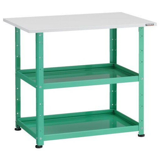 TRUSCO 小型物品棚 バーディワゴン固定型 750X500 天板付 ヤンググリーン BDWR972TYG 物流 保管用品 物..