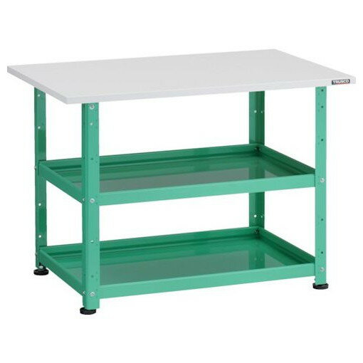 TRUSCO 小型物品棚 バーディワゴン固定型 750X500 天板付 ヤンググリーン BDWR772TYG 物流 保管用品 物..