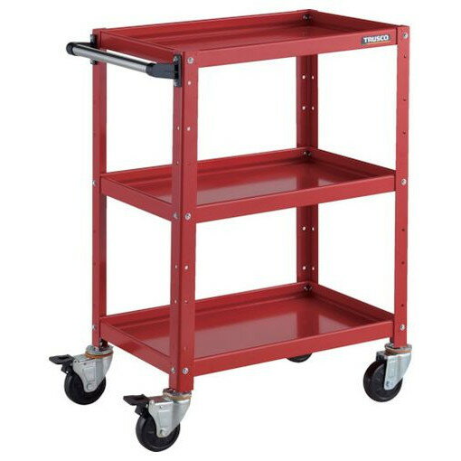 TRUSCO ツールワゴン バーディワゴン 600X400XH880 3段 レッド BDW963RR 物流 保管用品 物流 保管用品 ..
