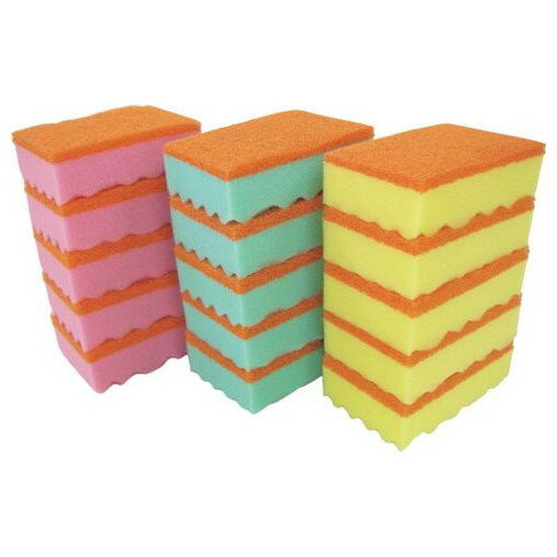 【商品スペック】特長●キズを付けずに高い洗浄力です。●異物混入対策に有効なブルーの不織布と、水切れ泡立ちに優れたスポンジを組み合わせています。用途●ステンレス、プラスチック、ガラスの洗浄に。仕様●色：ピンク●縦(mm)：115●横(mm)：75●厚さ(mm)：36●研磨材付き不織布●パッケージサイズ縦×横×厚さ(mm)：115×75×180仕様2●5個パック材質／仕上●ナイロン、ポリウレタンセット内容／付属品注意【代引きについて】こちらの商品は、代引きでの出荷は受け付けておりません。【送料について】北海道、沖縄、離島は別途送料を頂きます。