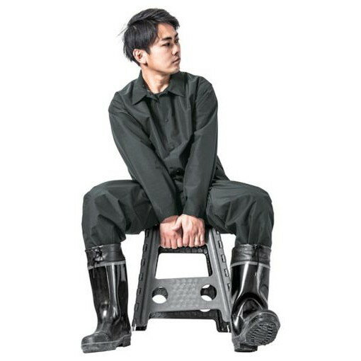 マック キドラナイレインウェアセットアップ オフブラック L AS4700OBL 保護具 保護具 作業服 雨具(代..