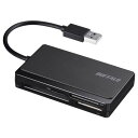 バッファロー USB2.0 マルチカードリーダー ケーブル収納モデル ブラック BSCR300U2BK オフィス 住設用品 オフィス 住設用品 OA用品 メモリ...