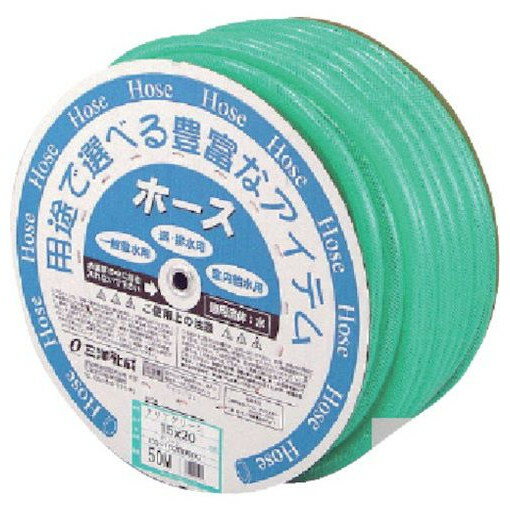 サンヨー クリアグリーンホース15×20 50mドラム巻 CG1520D50G 空圧用品 空圧用品 流体継手 チューブ 工業用ホース(代引不可)【送料無料】