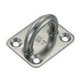 Rakuten - 水本 ステンレス アイプレート 34mm×40mm B040 金物 建築資材 金物 建築資材 建築金物 荷役金具(代引不可)
