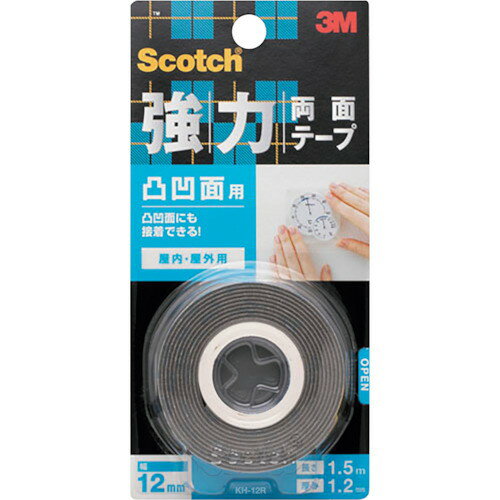 Rakuten - 3M スコッチ 強力両面テープ 凸凹面用 12mm×1.5m(代引不可)【ポイント10倍】