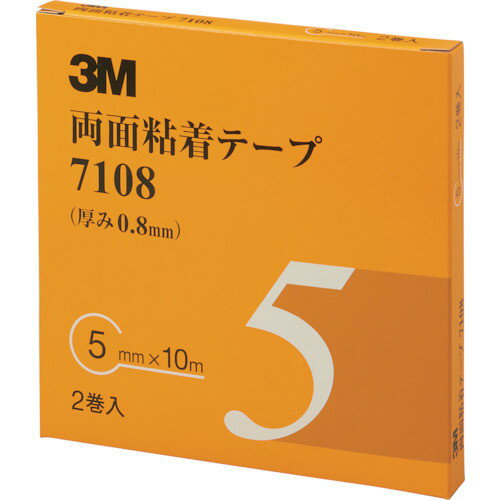 3M ʔSe[v 7108 5mmX10m 0.8mm DF 2(s)y|Cg10{z