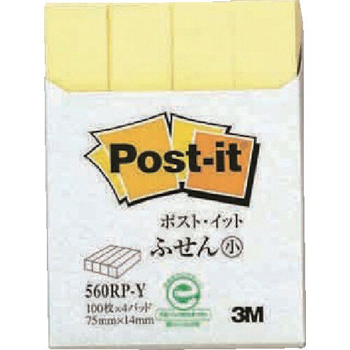 メーカー：スリーエムジャパン【商品特徴】●通常粘着タイプです。●くり返し貼ったりはがしたりでき、相手をいためません。●幅がスリムで、細かい部分の見出しやマークに便利です。●平成15年4月より12．5mm幅から14mm幅に変更しています。【仕様】●色：イエロー●縦(mm)：75●横(mm)：14●サイズ：縦75mm×横14mm●パック入数：100枚×4冊【仕様2】●グリーン購入法適合品●GPNエコ商品ねっと掲載品●エコマーク適合品(認定番号05112023号)【材質/仕上】●本体：古紙パルプ配合率100%の再生紙（通常粘着および強粘着パステルカラーのみ）●粘着剤：アクリル系質量：36g原産国（名称）：アメリカJAN：4901690018206※メーカーの都合によりパッケージ、内容等が変更される場合がございます。当店はメーカーコード（JANコード）で管理をしている為それに伴う返品、返金等の対応は受け付けておりませんのでご了承の上お買い求めください。【代引きについて】こちらの商品は、代引きでの出荷は受け付けておりません。【送料について】北海道、沖縄、離島は別途送料を頂きます。