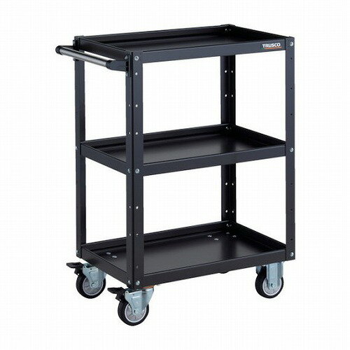 TRUSCO ツールワゴン イーグルワゴン 600X400XH880 ウレタン車輪 ブラック TRUSCO EGW963UBKBK 物流 保..