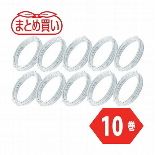 TRUSCO マトメ買イ カラー針金 小巻タイプ 白 20番手 線径0.9mm×15m 10本 TRUSCO TCWS09W10P 金物 建築資材 建築金物 針金(代引不可)