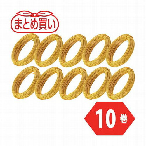 TRUSCO マトメ買イ カラー針金 小巻タイプ 黄 20番手 線径0.9mm×15m 10本 TRUSCO TCWS09Y10P 金物 建築..