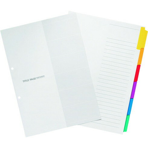 マルマン A4 ラミタブ見出シ 2穴 6山10組 マルマン LT4206F オフィス 住設用品 文房具 ファイル(代引不可)