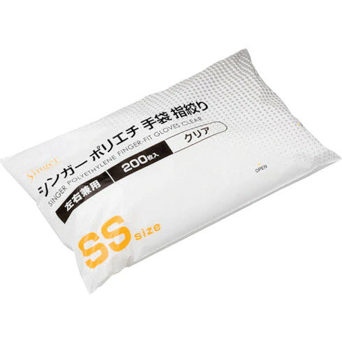 【商品スペック】特長●指部を絞った形状で、ズレにくくフィット性が向上します。●簡単な食品加工など、場所を選ばず多用途にお使いいただけます。用途仕様●色：クリア●サイズ：SS●全長(cm)：25●手のひら周り(cm)：25●中指長さ(cm)：7.1●厚さ(mm)：0.023●粉(あり・なし)：なし●エンボス加工：外エンボス●食品衛生法：適合品仕様2●外エンボス●指絞り●左右兼用材質／仕上●ポリエチレンセット内容／付属品注意【代引きについて】こちらの商品は、代引きでの出荷は受け付けておりません。【送料について】北海道、沖縄、離島は送料を頂きます。