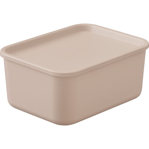 其它 - IRIS 288501 フタ付キ 積ミ重ネBOX FTB-29 ピンクベージュ IRIS FTB29PB 物流 保管用品 収納用品 フタ式収納ケース(代引不可)