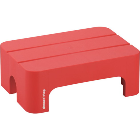 SANKA デコラステップ ショート S レッド SANKA DSSSRE 工事 照明用品 はしご 脚立 踏台(代引不可)