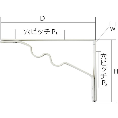 WAKI ハンガーブラケット 100X150 WAKI TK100 金物 建築資材 建築金物 棚受金具(代...
