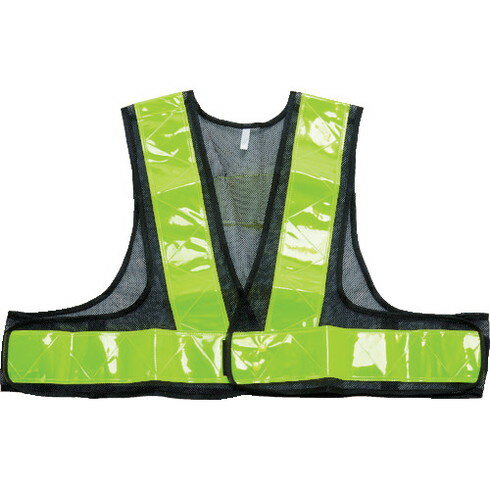 TRUSCO 安全ベスト 紺*イエロー ショート丈 ポリエステル製 TRUSCO TKA550A 保護具 作業服 安全ベスト(..