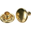 TRUSCO 大カシメ スチール 真鍮メッキ 9mm 足長8.5mm 30組入 (ブリスターパック入) TRUSCO PTHPCB8.5 金物 建築資材 ファスニングツール ハトメ(代引不可)