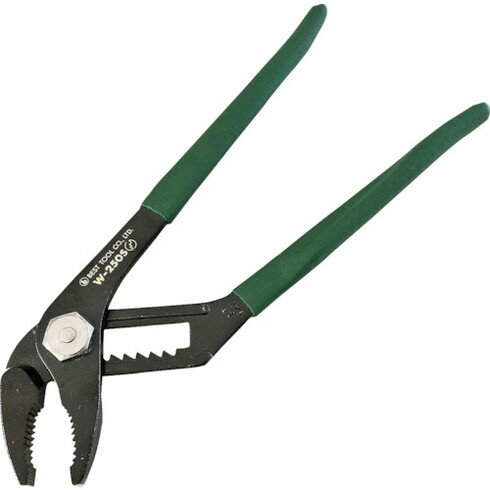 ベストツール マルビー カチオン電着塗装 バネ付ウォーターポンププライヤー(ビニールグリップ付)250mm ベストツール W250S 手作業工具 水道 空調配管用工具 ウォーターポンププライヤー(代引不可)