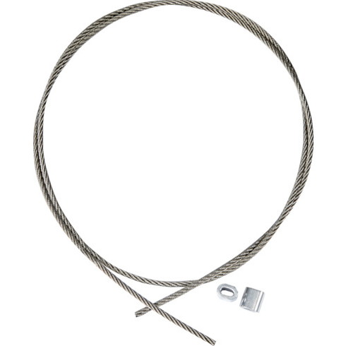 TRUSCO ステンレスワイヤカットロープ+スリーブ付 2.5パイΦ×2000mm(アルミスリーブ2個付 ) TRUSCO SRCWS2.5X2M 金物 建築資材 建築金物 ワイヤロープ(代引不可)