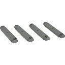 TRUSCO プラ棚用 脚ノミ4本セット 高サ372mm用 アーセナルグレー TRUSCO TPT372KDG 物流 保管用品 物品棚 プラスチック棚(代引不可)(3)
