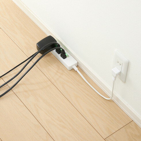 YAZAWA 3個口節電タップ0.3mホワイト YAZAWA H8S3303WH オフィス 住設用品 OA用品 OAタップ(代引不可)