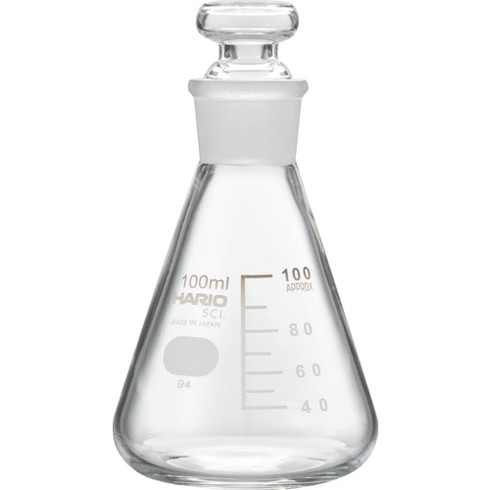 HARIO 共栓三角フラスコ100ml(TS22) HARIO TSF100SCI 研究用品 理化学用品 フラス...