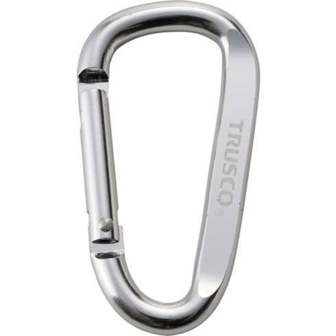 Other - TRUSCO マトメ買イ カラビナ 線径6mmX60mm D型 シルバー10個 TRUSCO TKN660SV10P 保護具 墜落 落下防止用品 カラビナ(代引不可)