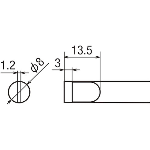 グット 替コテ先8S型PX2/SVS用 グット PX2RT8S 電子機器 はんだ用品 電気はんだこて(代引不可)