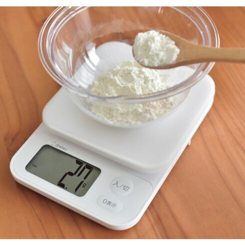 dretec デジタルスケール「ガナッシュ」3kg ホワイト dretec KS833WT 測定 計測用品 工業用計測機器 はかり(代引不可)(4)