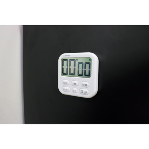 dretec 大画面タイマー「シャボン6」 ホワイト dretec T615WT 測定 計測用品 工業...
