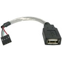スターテック USBケーブル/マザーボード用/4ピン IDC -A/15cm/メス・メス スターテック USBMBADAPT 電子機器 電気 電子部品 ケーブル...