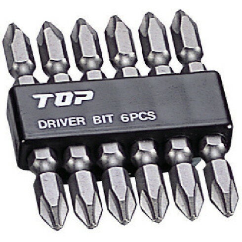 TOP ドライバビットセット 6本組 TOP DB26506 電動 油圧 空圧工具 ドライバービット 片頭ビット(代引不可)
