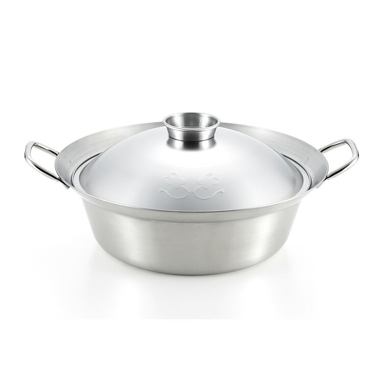 ヨシカワ 日本製 美味彩菜 ちゃんこ鍋 28cm SJ2198 ステンレス ガス火 IH対応 Yoshikawa【送料無料】