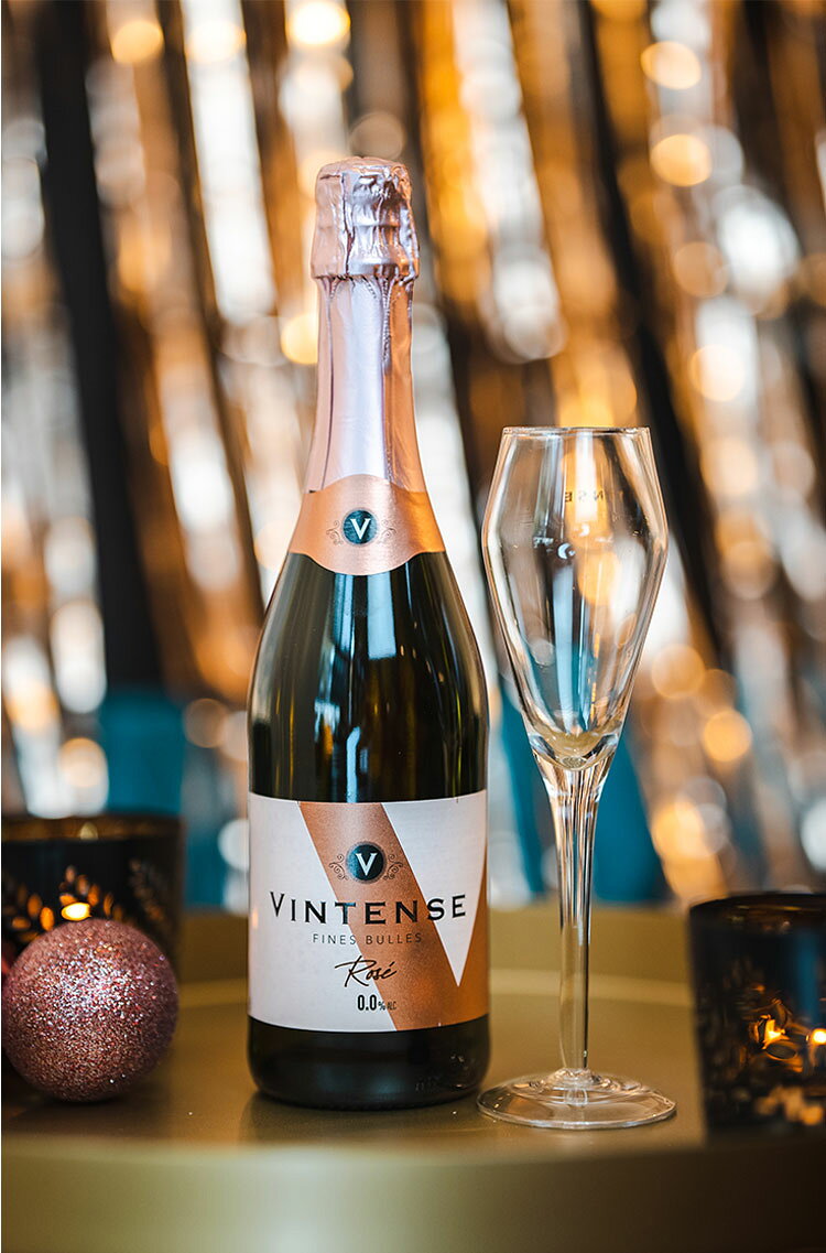 リコメン堂の【12本セット】ヴィンテンス スパークリング ロゼ ミニ 200ml VINTENSE ノンアルコール ワイン スパークリング ベルギー 泡 ロゼ 飲みきり 輸入ワイン 海外ワイン まとめ買い まとめ売り【ポイント10倍】【送料無料】｜アングル2
