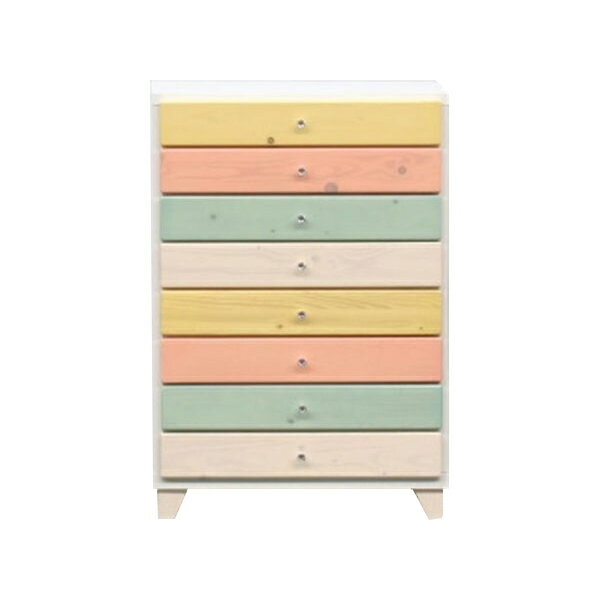 チェスト 幅58cm 高さ82cm 【国産 大川家具 完成品】 無垢材 収納 タンス パイン材 日本製 木製 衣類 (..