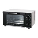 アビテラックス オーブントースター 1200W ホワイト AT-120W トースター 4枚焼き ガラス扉 中が見える トースト パン焼き 15分タイマー シンプ...
