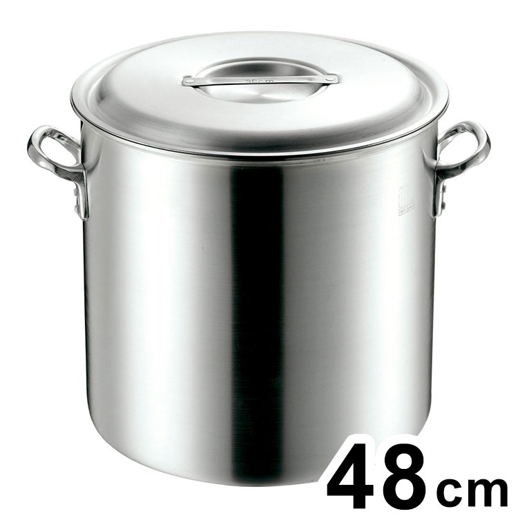 【商品説明】 ラッパ型で頑丈！厚口目盛付 【商品情報】 ■サイズ 内径480*H480mm底厚4mm満水容量：86.0L（1目盛：10L）重量：9.6kg ■材質 アルミ製 ■生産国 中国【送料について】北海道、沖縄、離島は送料を頂きます。LINK24cm27cm30cm33cm36cm39cm42cm45cm48cm51cm54cm60cm
