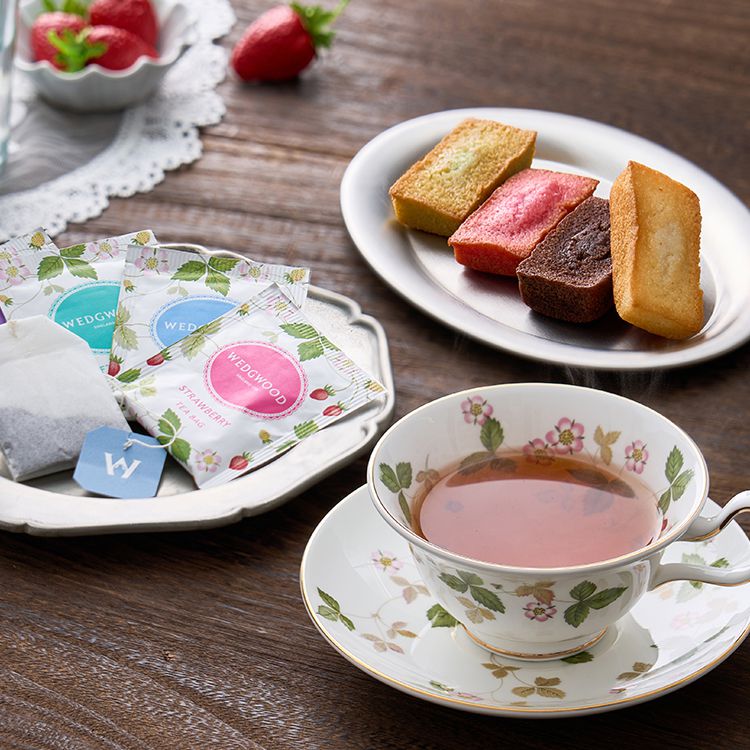 フィナンシェ & ウェッジウッド ワイルドストロベリーティーバッグアソート B フィナンシェ 紅茶 詰め合わせセット(代引不可)【送料無料】