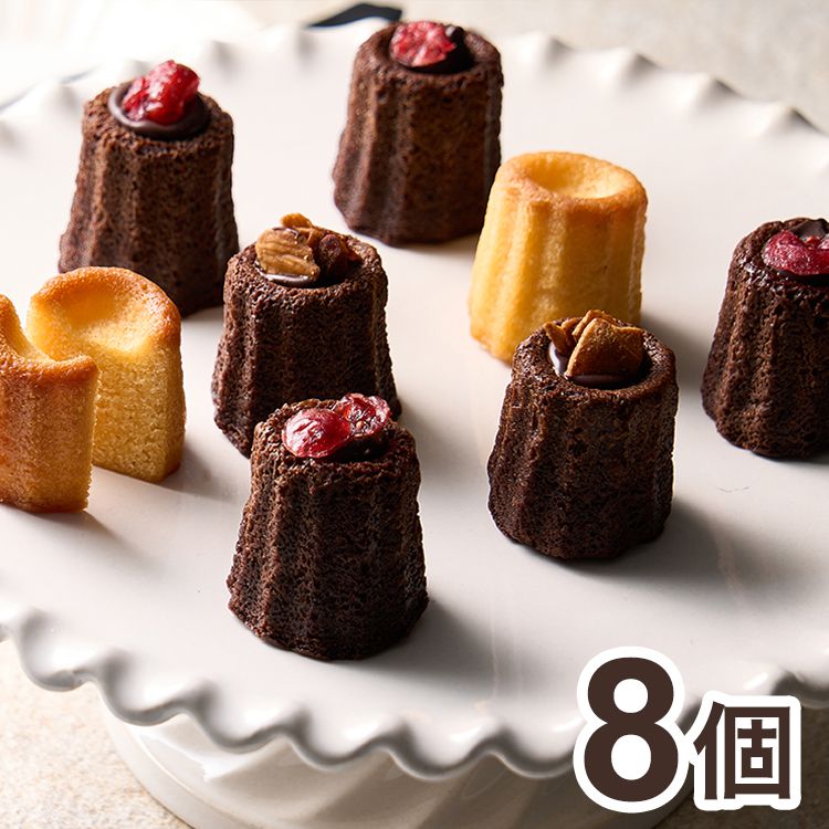 立町カヌレ監修 カヌレ・ド・フィナンシェ 8個 ショコラクランベリー フィナンシェ 焼菓子(代引不可)【送料無料】