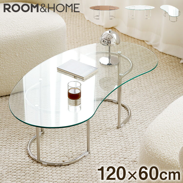 【roomnhome×リコメン堂】ガラステーブル...の商品画像
