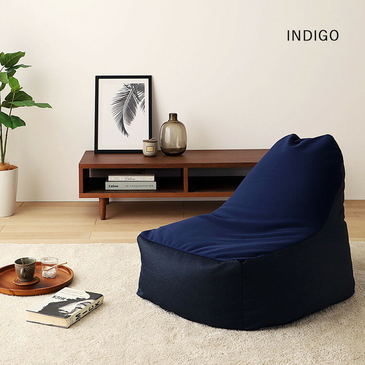 日本製 背もたれ付き ビーズクッション ソファ 背もたれ ビーズソファ ビーズソファー ブレンド ウレタン ビーズ シンプル かわいい おしゃれ 国産 クッション コンパクト(代引不可)【送料無料】 [3]