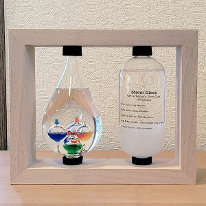 ガリレオ温度計 ストームグラス セット オブジェ ガラス 置物 結晶 飾り 天気予報 ギフト【送料無料】