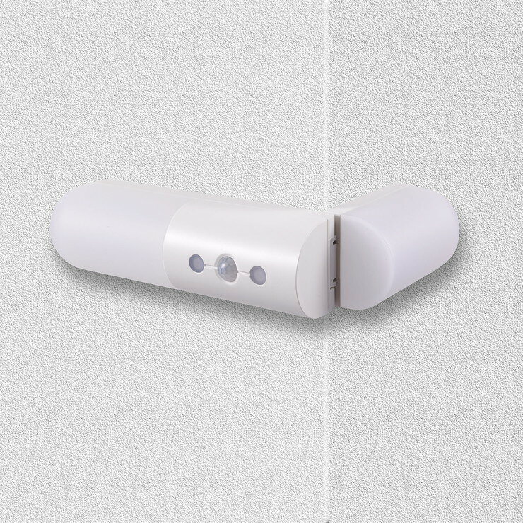 朝日電器 ELPA エルパ LEDセンサー付ライト 乾電池式 白色LED PM-L262(W)【送料無料】 [2]